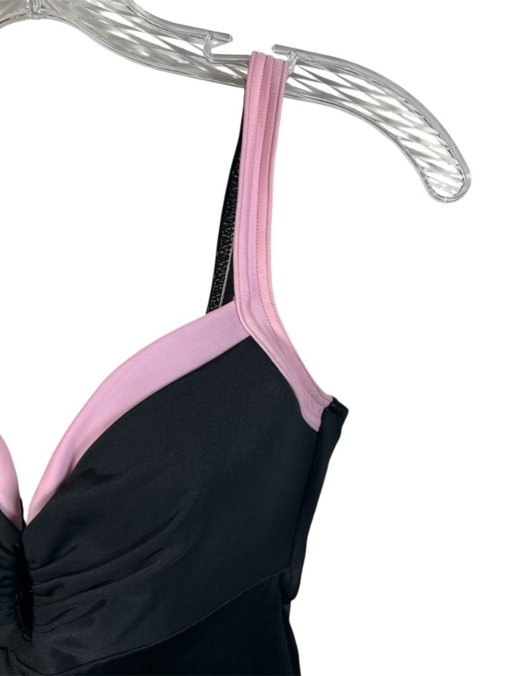 Miraclesuit One Piece Swimsuit Black With Pink Accents - Picture 3 of 16